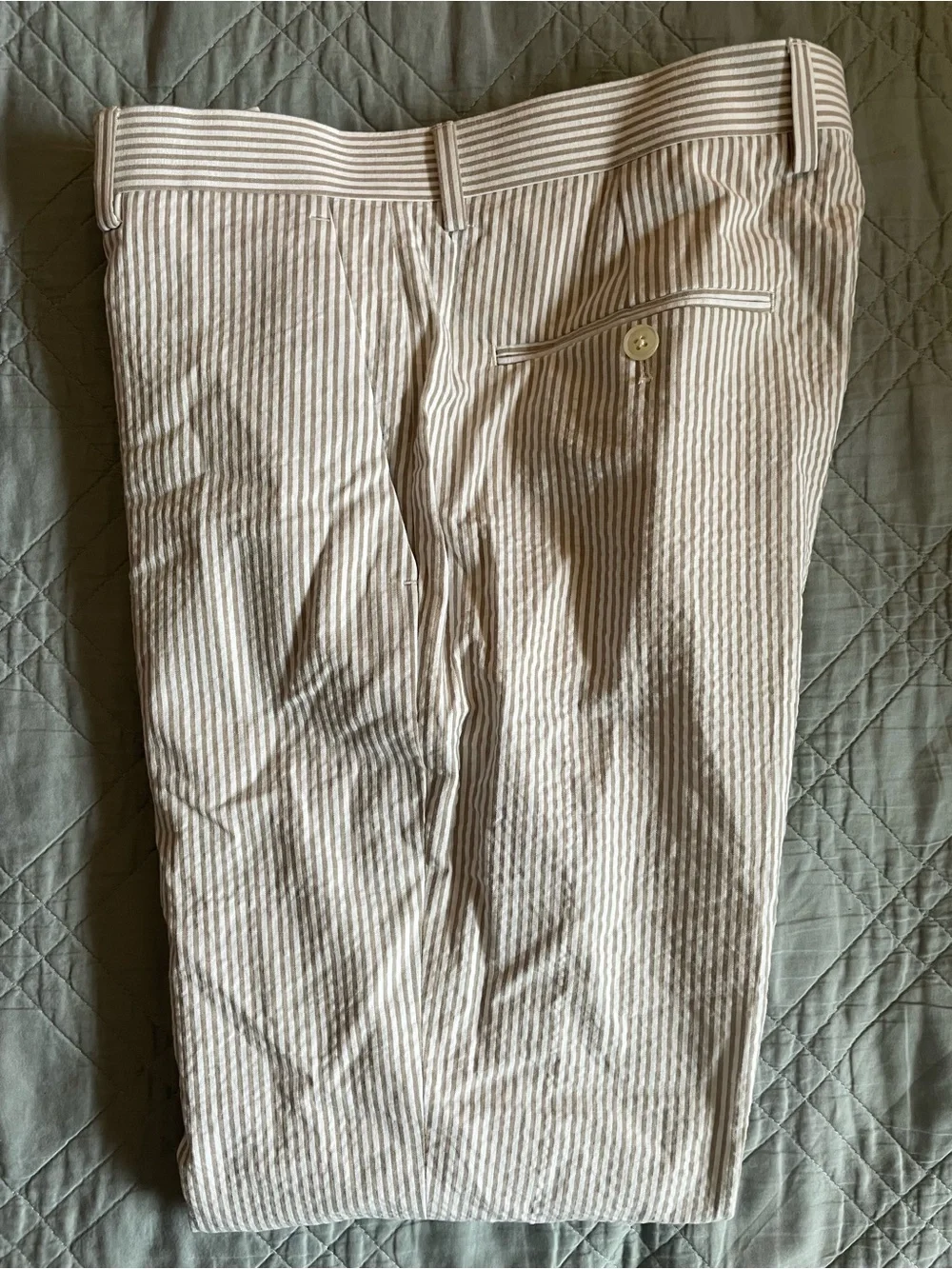 J. CREW Ludlow Slim-fit suit pant in cotton seersucker Size 31 NWD $218 CR095